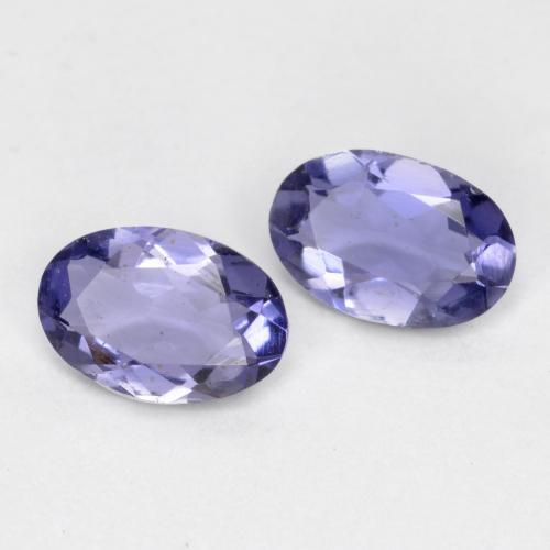 0.61天然堇青石，椭圆形切割，6×4.1毫米，VS