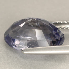 3.58克拉天然紫罗兰色堇青石，椭圆形切割，11.2×9.1毫米，VS-SI