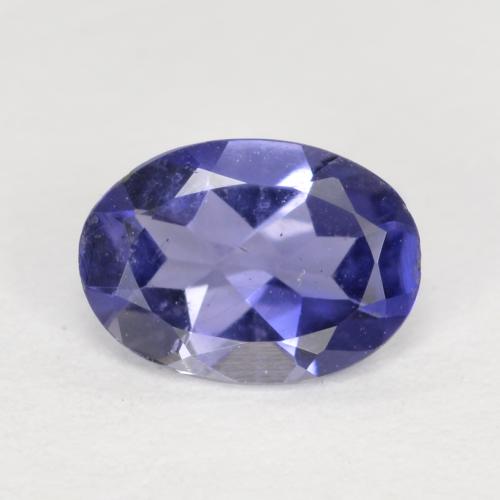 0.32克拉天然堇青石，椭圆形切割，5.8×4.2毫米，VVS-VS