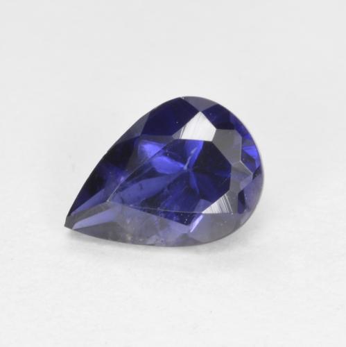 0.60克拉天然堇青石，梨形，6.9×4.9毫米，VS-SI