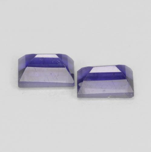 0.70天然紫罗兰色堇青石，长方形切工，5.1×3毫米，VS-SI