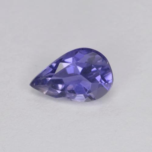 0.34克拉天然堇青石，梨形，5.9×3.8毫米，VVS-VS