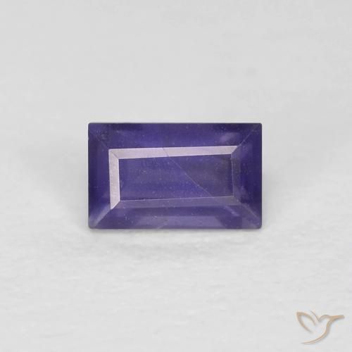 0.33ct 天然 中紫 堇青石, 狭长方形, VS