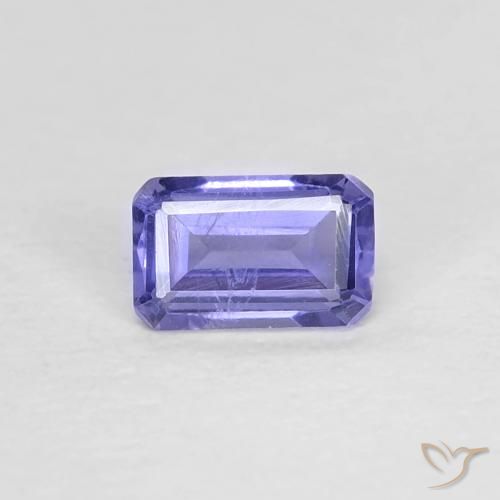 0.27ct 天然 深蓝紫色 堇青石, 祖母绿式切割, VS