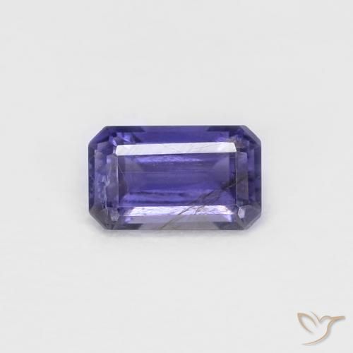 0.26ct 天然 深紫色 堇青石, 祖母绿式切割, VS