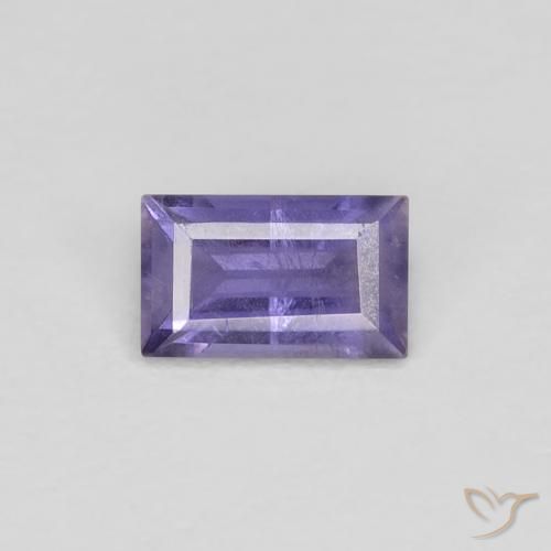 0.25ct 天然 淡粉紫 堇青石, 狭长方形, VS