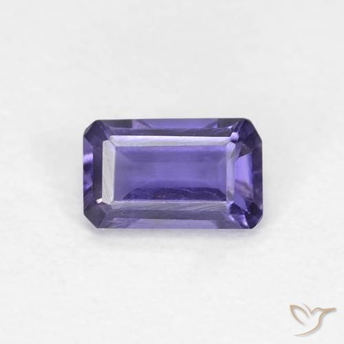 0.26ct 天然 深紫色 堇青石, 祖母绿式切割, VVS-VS