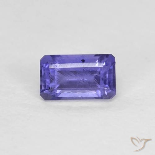 0.30ct 天然 深蓝紫色 堇青石, 祖母绿式切割, VS