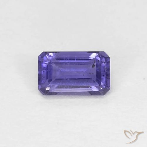 0.28ct 天然 深紫色 堇青石, 祖母绿式切割, VS