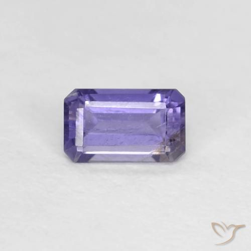 0.27ct 天然 深蓝紫色 堇青石, 祖母绿式切割, VS