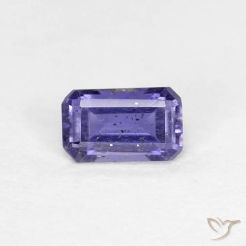 0.27ct 天然 深蓝紫色 堇青石, 祖母绿式切割, VS