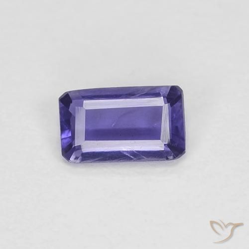 0.20ct 天然 深紫色 堇青石, 祖母绿式切割, VVS-VS