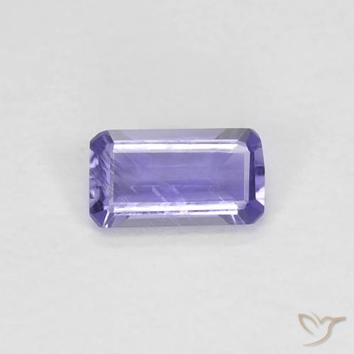 0.23ct 天然 粉紫罗兰色 堇青石, 祖母绿式切割, VVS-VS