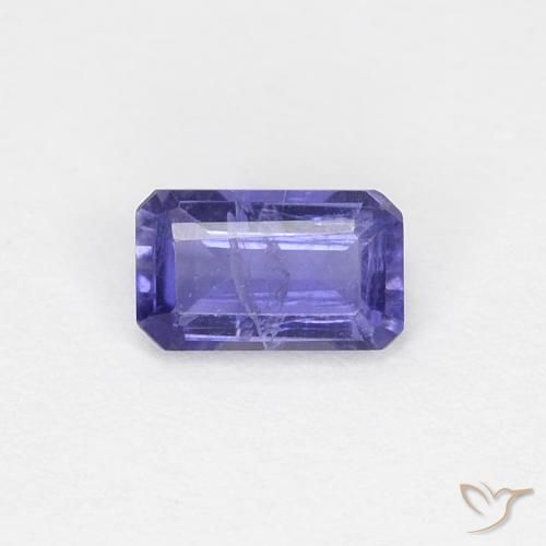 0.24ct 天然 深紫色 堇青石, 祖母绿式切割, SI
