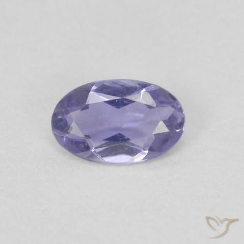 0.15ct 天然 Medium Light-Violet 堇青石, 椭圆形, VVS