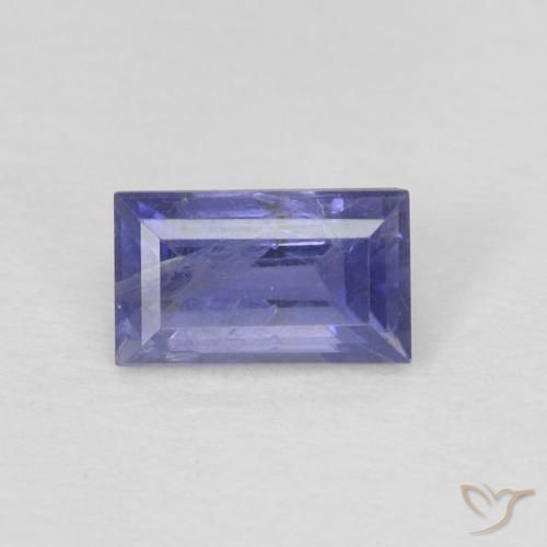 0.30ct 天然 中紫 堇青石, 狭长方形, VS-SI