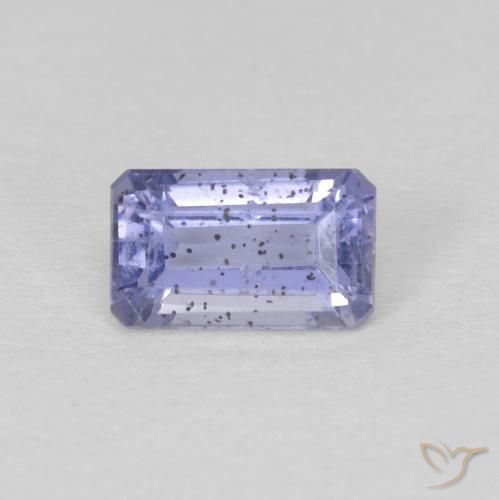 0.32ct 天然 蓝紫罗兰色 堇青石, 祖母绿式切割, VS-SI