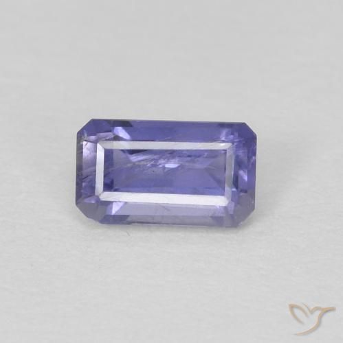 0.27ct 天然 蓝紫罗兰色 堇青石, 祖母绿式切割, VS-SI