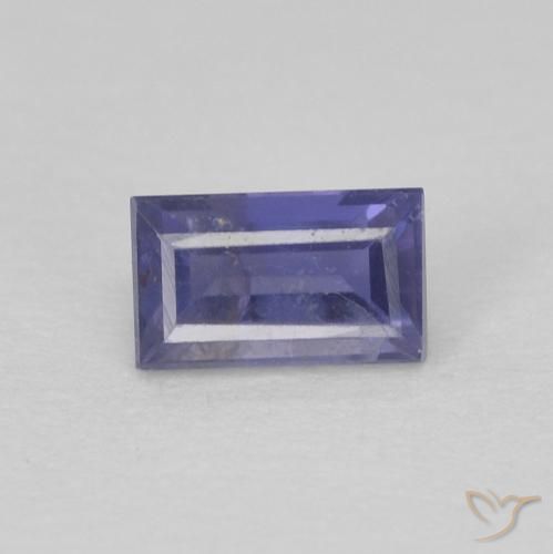 0.33ct 天然 中紫 堇青石, 狭长方形, VS-SI