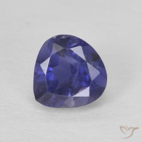 0.28ct 天然 暗蓝色 堇青石, 梨形, VS