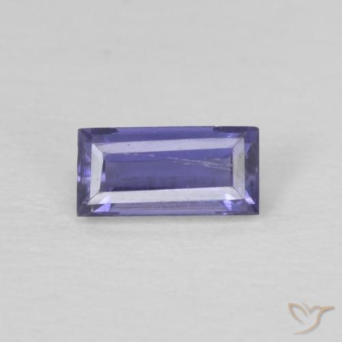 0.19ct 天然 银蓝色 堇青石, 狭长方形, VS