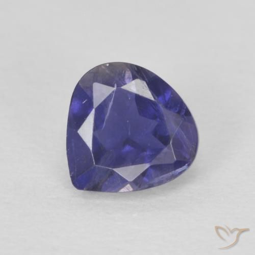 0.37ct 天然 深蓝色 堇青石, 梨形, VS