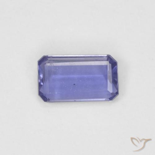 0.18ct 天然 中紫 堇青石, 祖母绿式切割, VVS