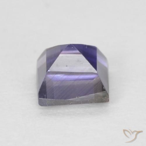 0.23克拉天然紫罗兰色堇青石，方形，3.5×3.5毫米，VVS