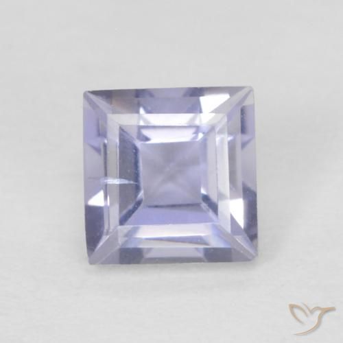 0.33ct 天然 粉紫罗兰色 堇青石, 正方形, VVS