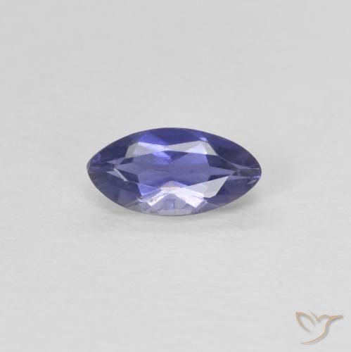 0.27ct 天然 深蓝紫色 堇青石, 榄尖形, VS