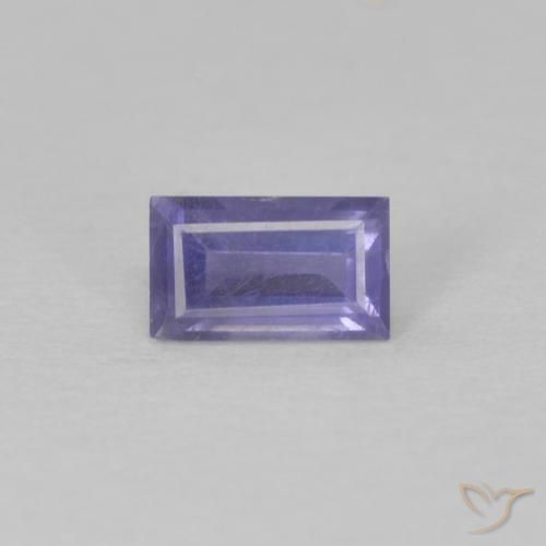 0.28ct 天然 深紫色 堇青石, 狭长方形, VS
