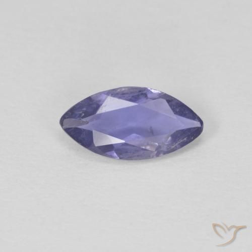 0.39ct 天然 深蓝紫色 堇青石, 榄尖形, VS