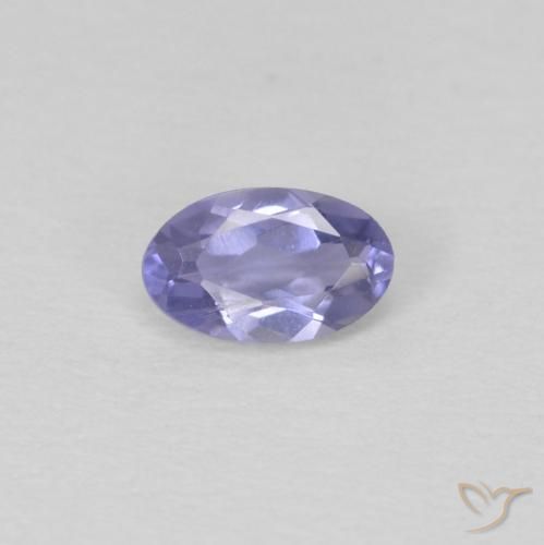 0.21ct 天然 深蓝紫色 堇青石, 椭圆形, VS