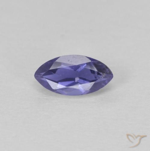 0.26ct 天然 深紫色 堇青石, 榄尖形, VS