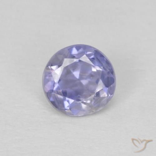 0.19ct 天然 深紫色 堇青石, 圆形的, VS