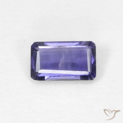 0.21ct 天然 银蓝色 堇青石, 祖母绿式切割, VVS-VS