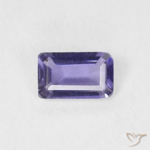 0.21ct 天然 深紫色 堇青石, 祖母绿式切割, SI