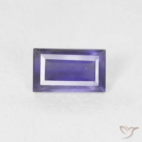 0.26ct 天然 深蓝紫色 堇青石, 狭长方形, VS-SI