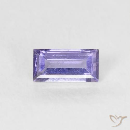 0.21ct 天然 中等浅紫色 堇青石, 狭长方形, VS-SI