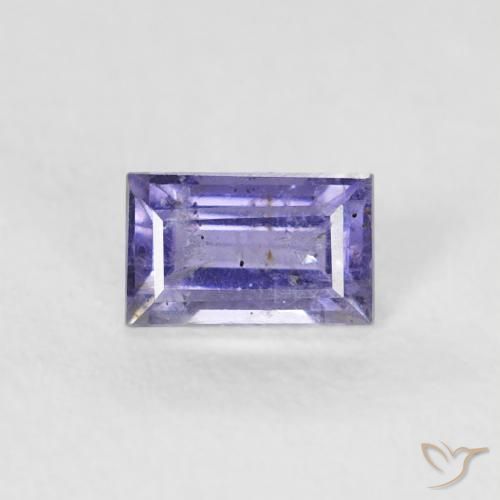 0.30ct 天然 深紫色 堇青石, 狭长方形, VS-SI