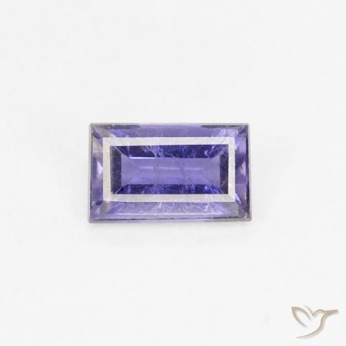0.24ct 天然 深紫蓝色 堇青石, 狭长方形, VS
