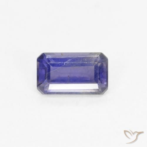 0.27ct 天然 深紫色 堇青石, 祖母绿式切割, VS