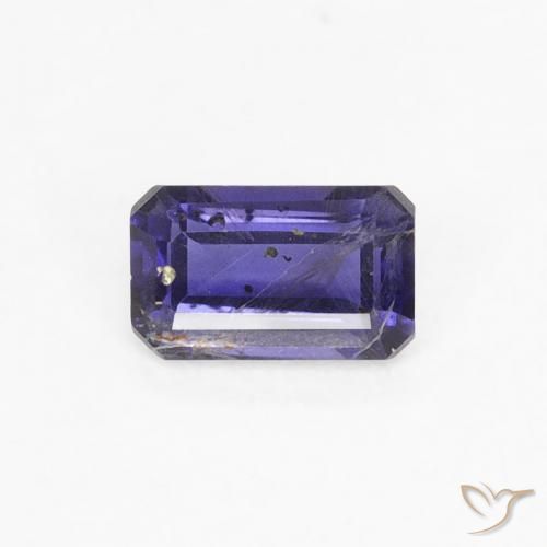 0.25ct 天然 暗蓝色 堇青石, 祖母绿式切割, VS-SI