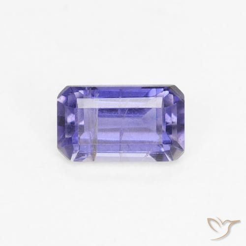 0.30ct 天然 深紫蓝色 堇青石, 祖母绿式切割, VS-SI