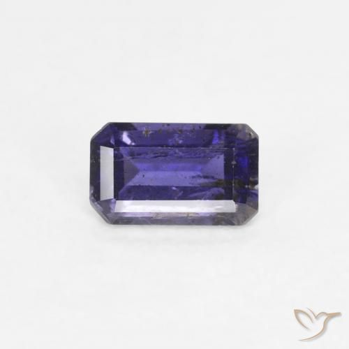 0.29ct 天然 暗紫罗兰色 堇青石, 祖母绿式切割, VS-SI
