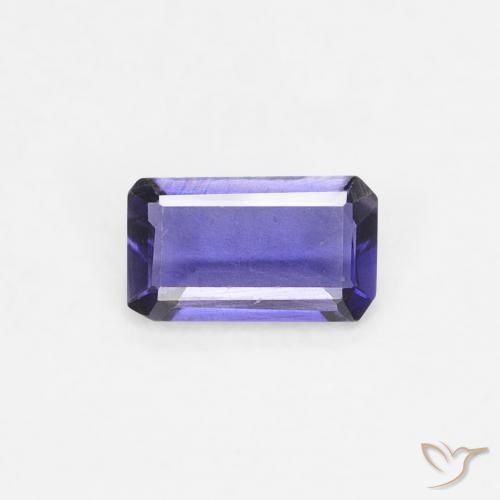 0.20ct 天然 深紫色 堇青石, 祖母绿式切割, VS