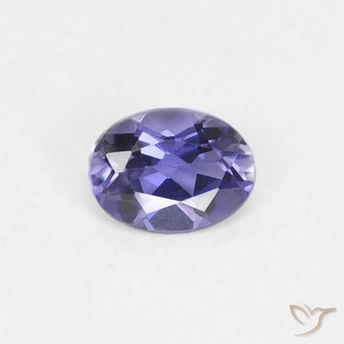 0.16ct 天然 深紫罗兰色 堇青石, 椭圆形, VS