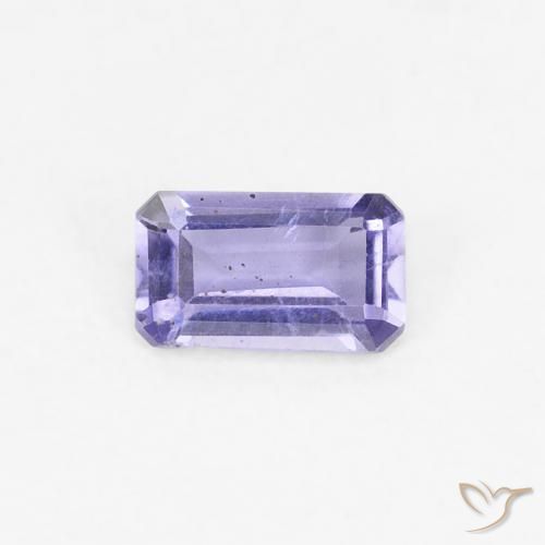 0.25ct 天然 Medium Light-Violet 堇青石, 祖母绿式切割, VS-SI