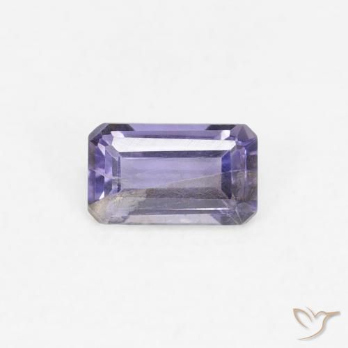0.24ct 天然 粉紫罗兰色 堇青石, 祖母绿式切割, VS-SI