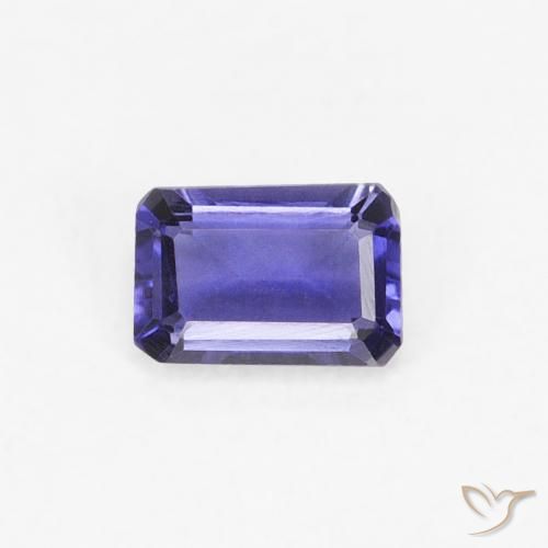 0.24ct 天然 深蓝紫色 堇青石, 祖母绿式切割, VS